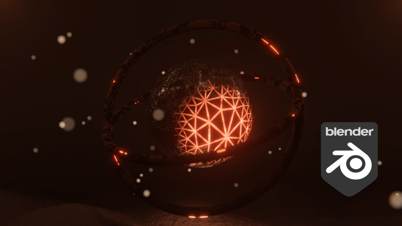 Animation Of a Glowing Sci Fi Sphere | Blender 3.4 - YouTube