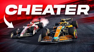 I RACED A CHEATER ON F1 22
