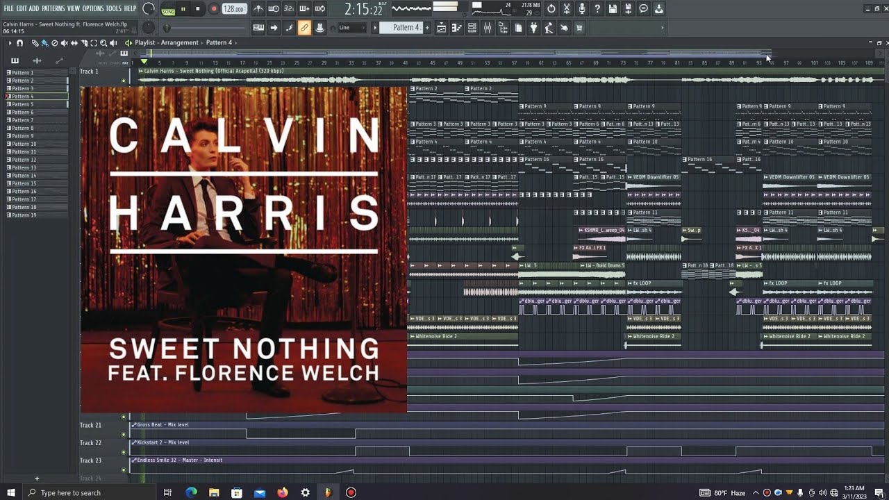 Calvin Harris - Sweet Nothing ft. Florence Welch (Fl Studio Full Remake + FLP)