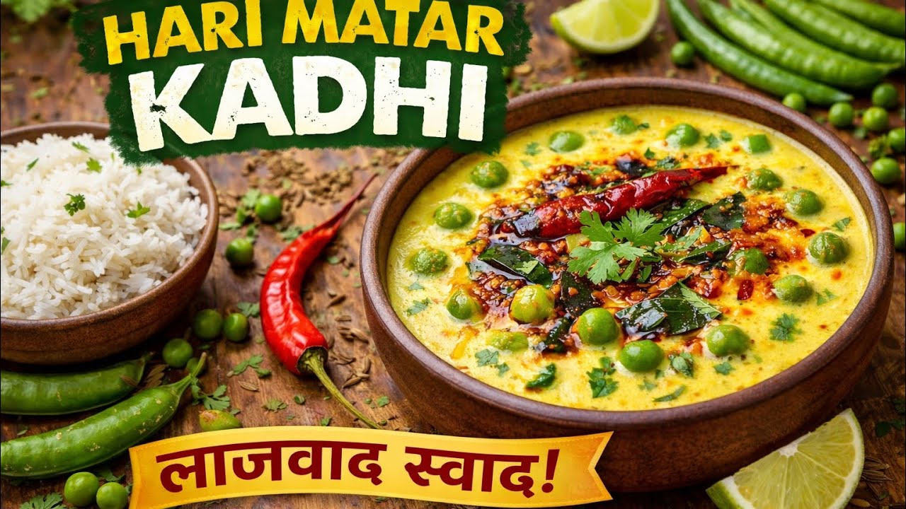 Hari Matar Kadhi || Itni Tasty Ki Sab Ungli Chaatenge Desi zaika queen