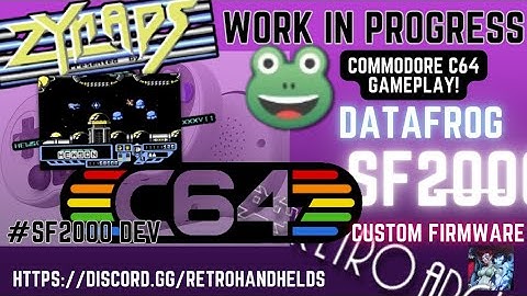 Data Frog SF2000 C64 Zynaps Gameplay RA CFW Work In Progress #14