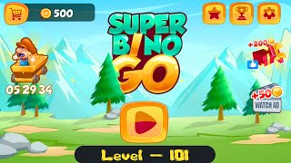 Gameplay for Super Bino Go Adventure Jungle (Level 101) on iOS and Android