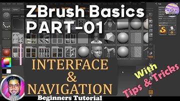 ZBrush Basics Pt. 01 | Interface and Navigation | #zbrush #beginner #tutorial #basics #interfaces