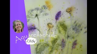 Blumen Malen - mit Micronstift einfache Technik, leicht in step-by-step