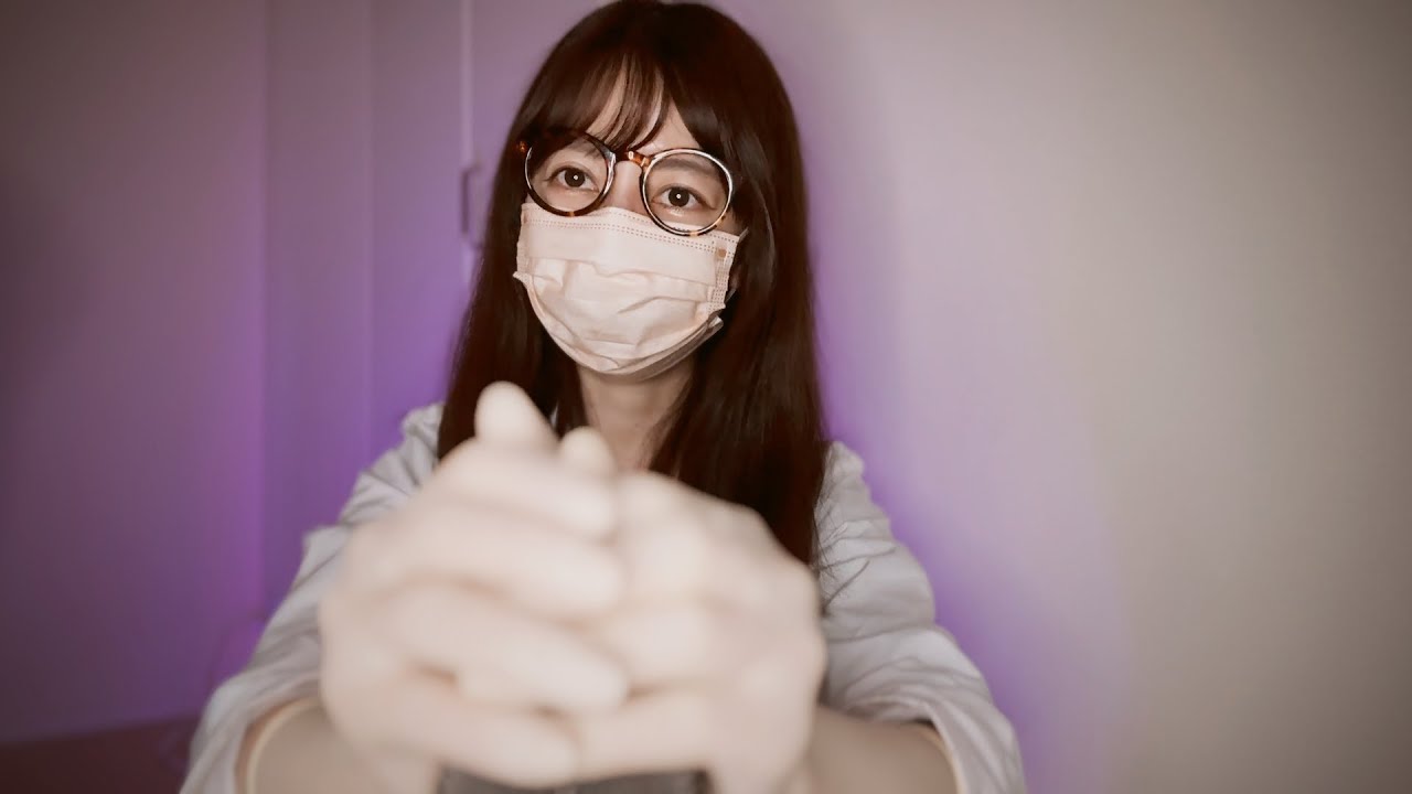 [ASMR] Прикосновение к микрофону в перчатках Sanko Silky Fit Gloves / Surgical Rubber Gloves
