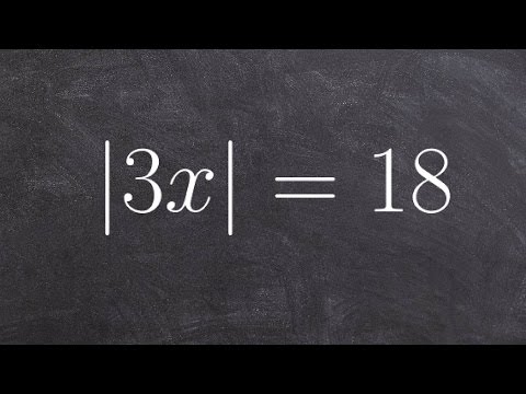 How to Solve a One Step Absolute Value Equation