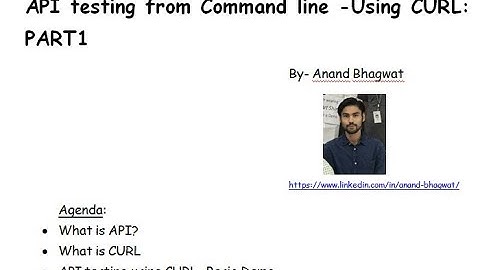 API Testing Command Line