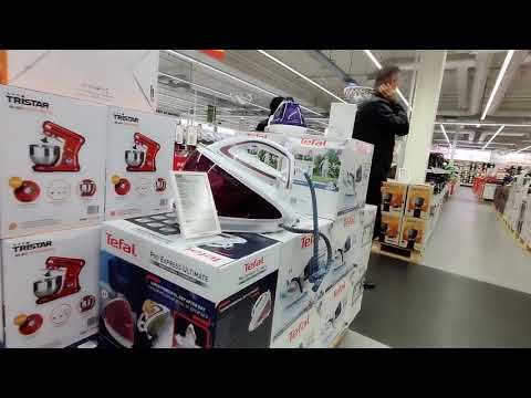 Walking and Shopping at Media Markt Hengelo Netherlands