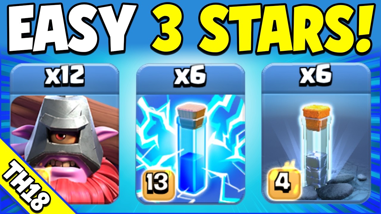 Throwers + Zap Quake DOMINATE Legend League! Easy TH18 Attack Strategy (Clash of Clans)