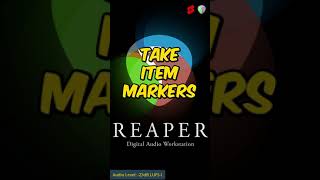 #070 -▶️ |  Take or Item Markers in Reaper - #shorts