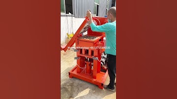 Interlocking Stabilized Soil Block (ISSB) hydraulic press diesel clay brick making machine