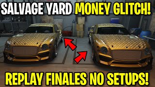 *SOLO* Salvage Yard Replay Glitch! | Duplication Glitch To Skip Setups GTA Online (Money Glitch)