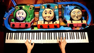 ピアノを弾きながら、トーマス、パーシー、ゴードンも走らせてみた（NGつき）CANACANA #Shorts CANACANA family