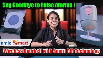 Secure Your Home with amiciKart Wireless Motion Sensor Doorbell - PIR Technology !