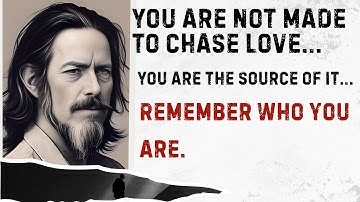 What Happens When You Finally Choose Yourself Above All Else - Alan Watts Explains #alanwatts