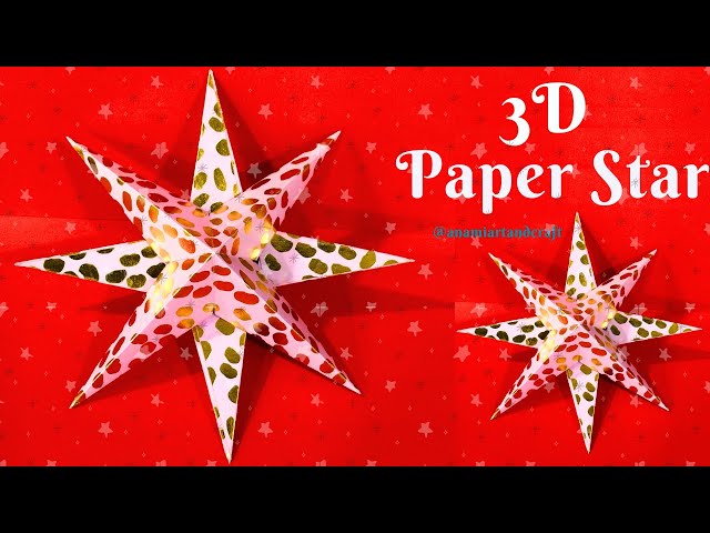 How to Make 3D Star for your Christmas Decoration