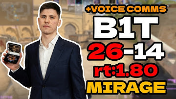 b1t (26-14) rt:1.80 +VOICE COMMS l EU FACEIT RANKED (mirage) | #cs2 #pov