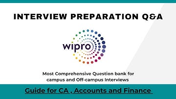 Wipro Interview Preparation Q&A — Financial Reporting, Controls & Analytics Q&A (CA and Non-CA)