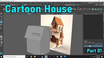 Cartoon House 3D model | Maya |