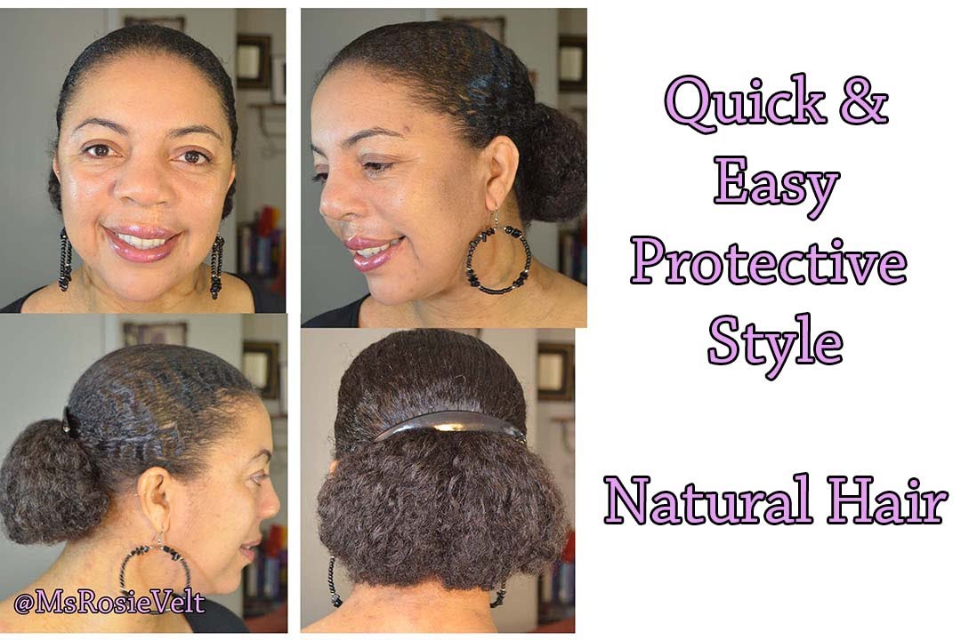 Late To Class 6 Quick Buns For Natural Hair Curlynikki