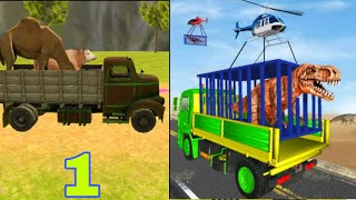 Hewan liar : Truk pengangkut | gameplay dinosaurus, sapi, unta, kambing screenshot 4