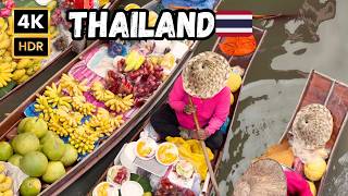 4K Thailand 2025 World-Famous Floating Market Damnoen Saduak