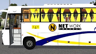 new network travels veera seater v2 bus mod for bussid | bus simulator indonesia | bussid new mod |