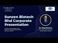 Sunzen biotech bsunzen corporate presentation  et investor studio