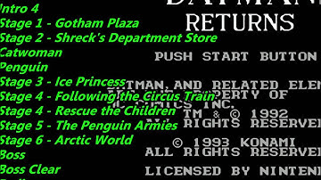 Nes: Batman Returns Soundtrack