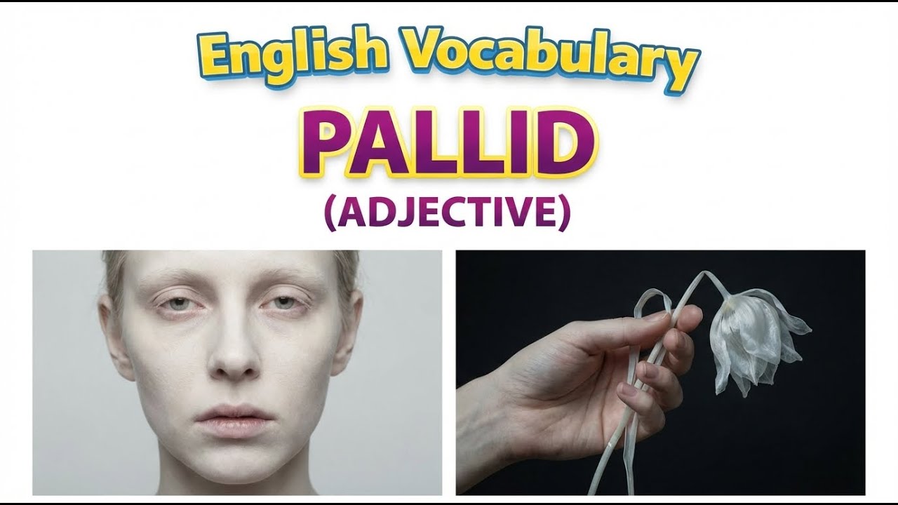 1801) Pallid – Word Meaning, word use, Synonyms & Antonyms | English ...