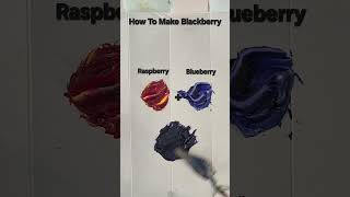 How To Make Blackberry Color #satisfying #mixedcolors #colormixingmagic #colormixing #blackberry