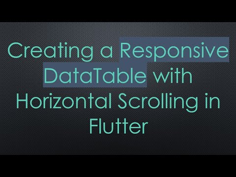 Creating a Responsive
