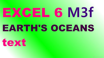 EXCEL 6 for Kaz M3f "EARTH