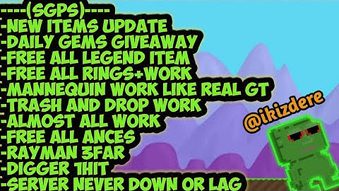 💎BEST! Growtopia Private Server + Tutorial Join!!! (LIKE REAL GT) | SGPS