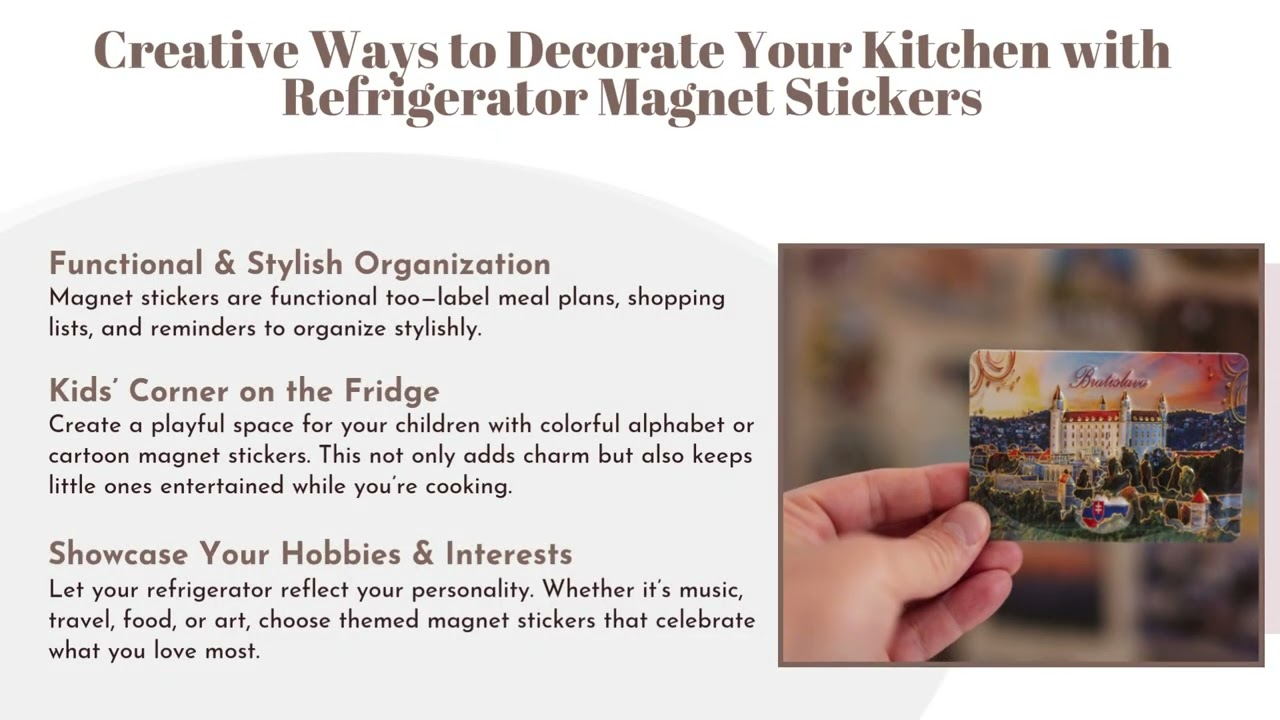 Creative Ways to Decorate Your Kitchen with Refrigerator Magnet Stickers