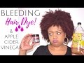 HAIR DYE BLEEDING DISASTER & HOW I STOPPED IT!  APPLE CIDER VINEGAR RINSE | THE CURLY CLOSET