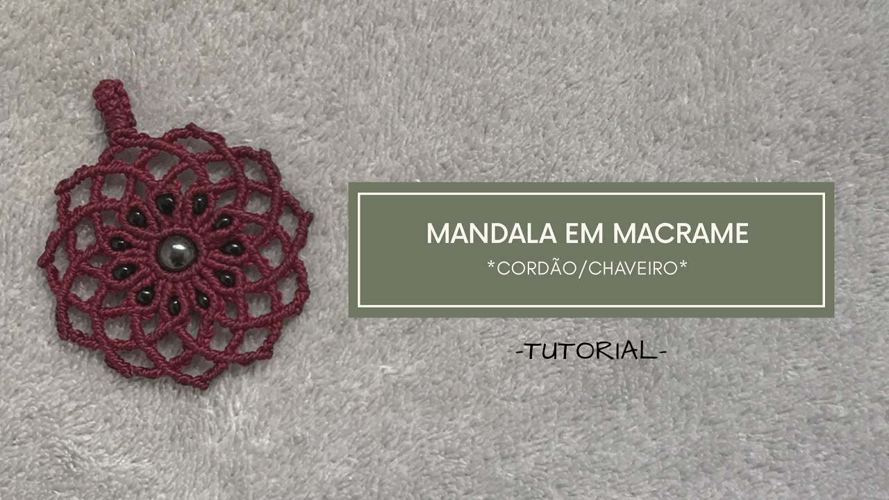 TUTORIAL COLAR MANDALA EM MACRAMÉ #20 | VIAJARTE TUTORIAIS