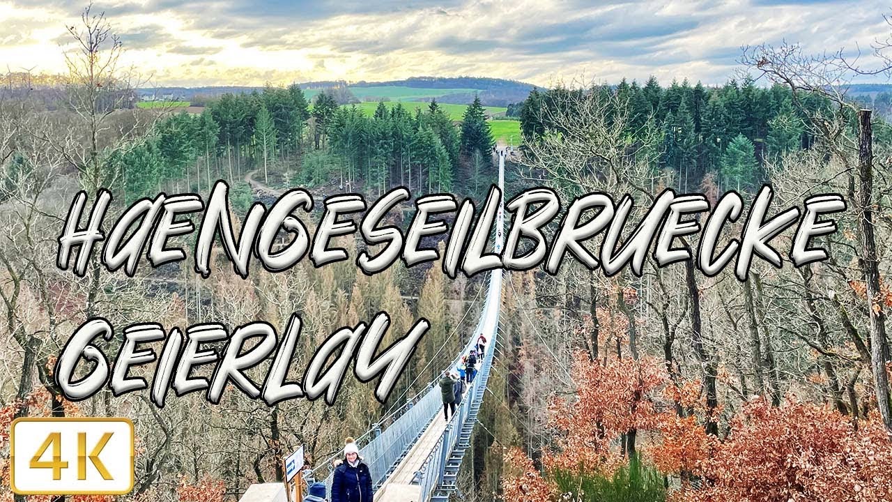 Hängeseilbrücke Geierlay GERMANY 2021 🇩🇪 | Drone view | 4K/60fps - YouTube