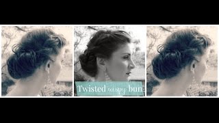 Twisted wispy bun