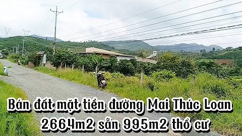 Bán đất Phường 3 Bảo Lộc|| Mặt tiền đường Mai Thúc Loan|| Khu dân cư hiện hữu