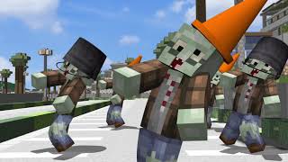 Plants vs Zombies in Minecraft Animation screenshot 3