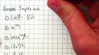 7-4 Rational Exponents