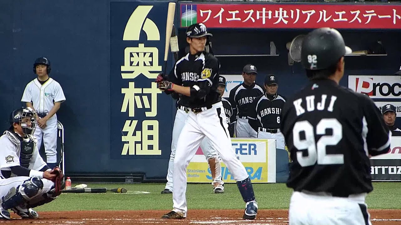 130324 阪神タイガース 9番打者 藤浪 投手 Vs オリックス 海田 投手