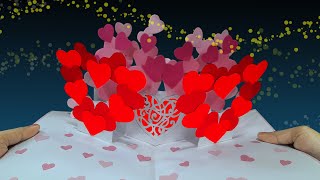Valentines Day Card | Valentines Day Pop Up Card | How To Make Valentines Day Card screenshot 5