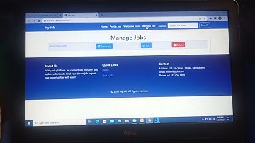 My Job -Web based application  built in Laravel