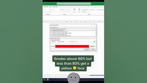 Using Excel’s Conditional Format feature to make grading Fun with Emojis