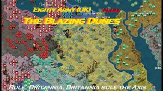 The Blazing Dunes. 3 stars HARD Eighty Army (UK).  UK shall colonize the Axis.