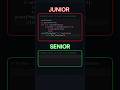 Junior vs Senior Developer: Palindrome Code Showdown 👨‍💻 #coding #shorts #programming #coder #python