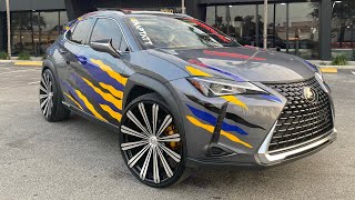 2019 Lexus UX on 24 inch Borghini Rims, First  and Only UX on 24s in the World !