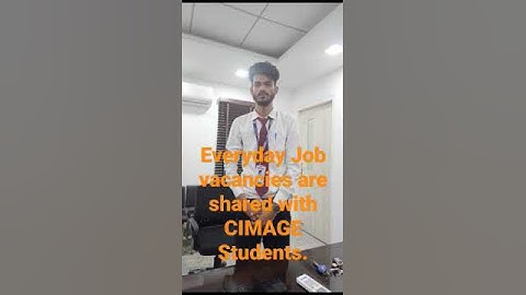 CIMAGE Student Manthan got Package of 7.5Lacs in Reliance Industries #placement #bca #bba #bscit
